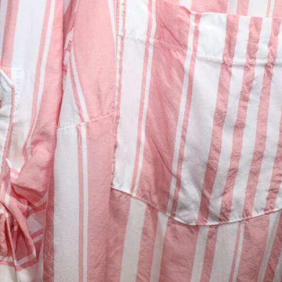 Torrid Harper Chambray Fit Pullover 3 4 Sleeve Blouse 3X - Picture 11 of 15